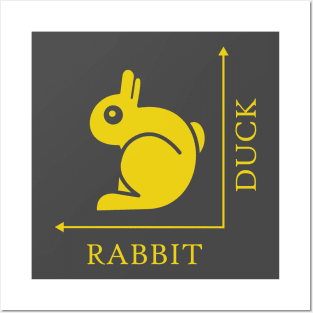 Duck Rabbit Illusion Posters and Art